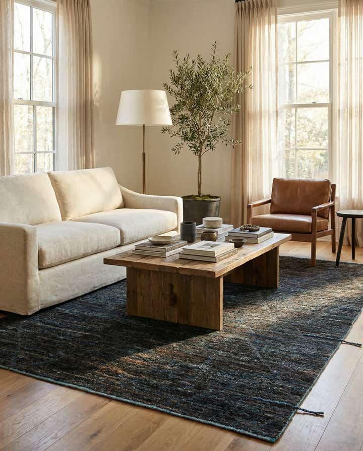 7' 9 x 10' 1 Hand Knotted Moroccan Wool Rug