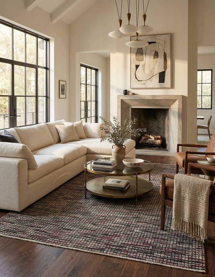 Detail image of 5' 5 x 8' 3  Hand Knotted Darya Wool Rug