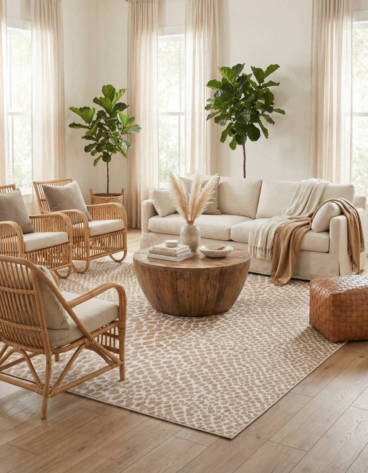 Detail image of 10' 8 x 10' 8 Easy-Clean Jill Zarin Cape Town Indoor / Outdoor Square Rug