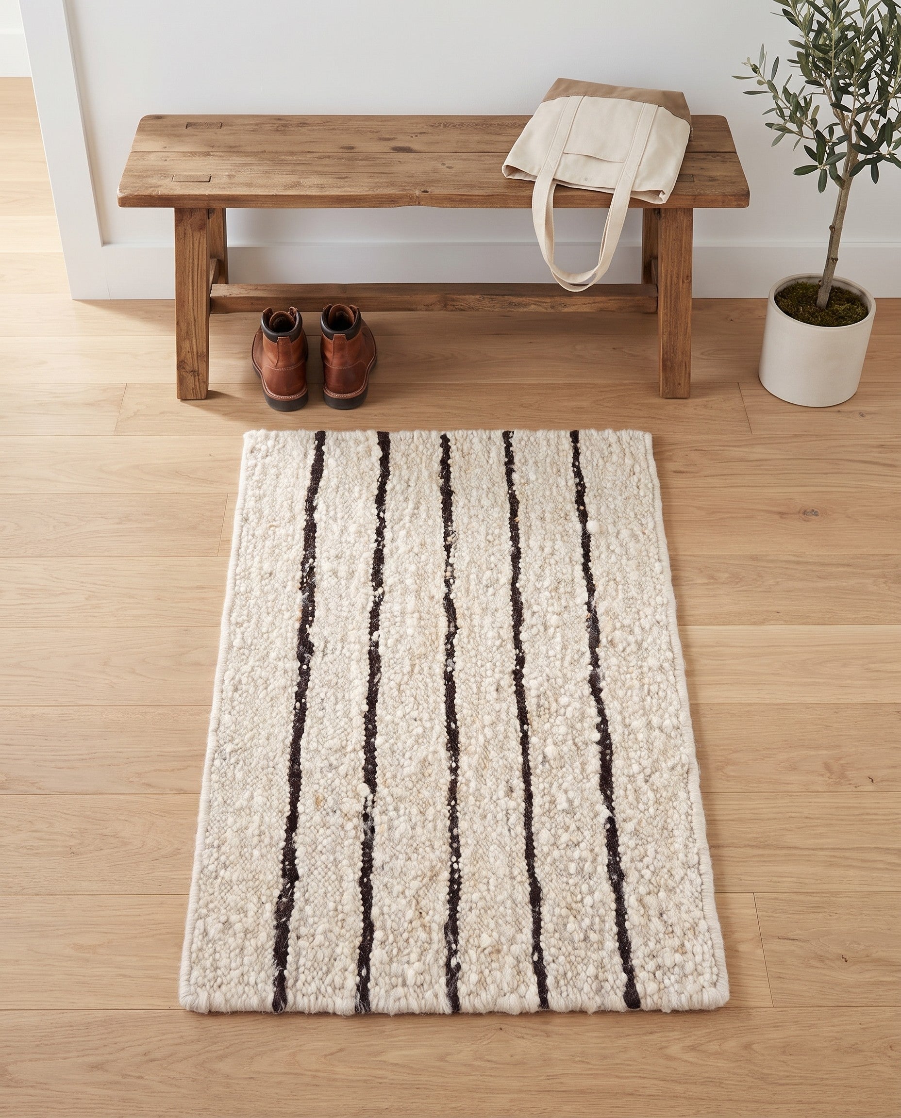 2' 1 x 3' 1 Hand Knotted Moroccan Wool Rug