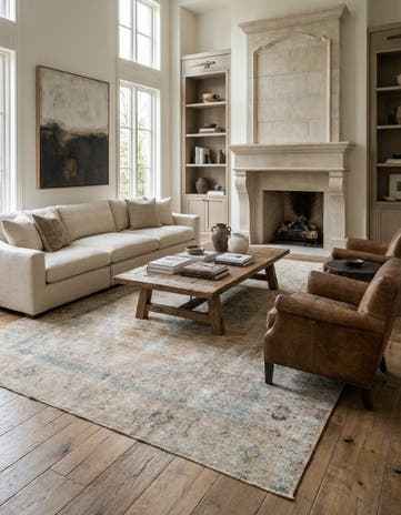 9' 8 x 12' 9 Hand Knotted Ultra Vintage Persian Wool Rug