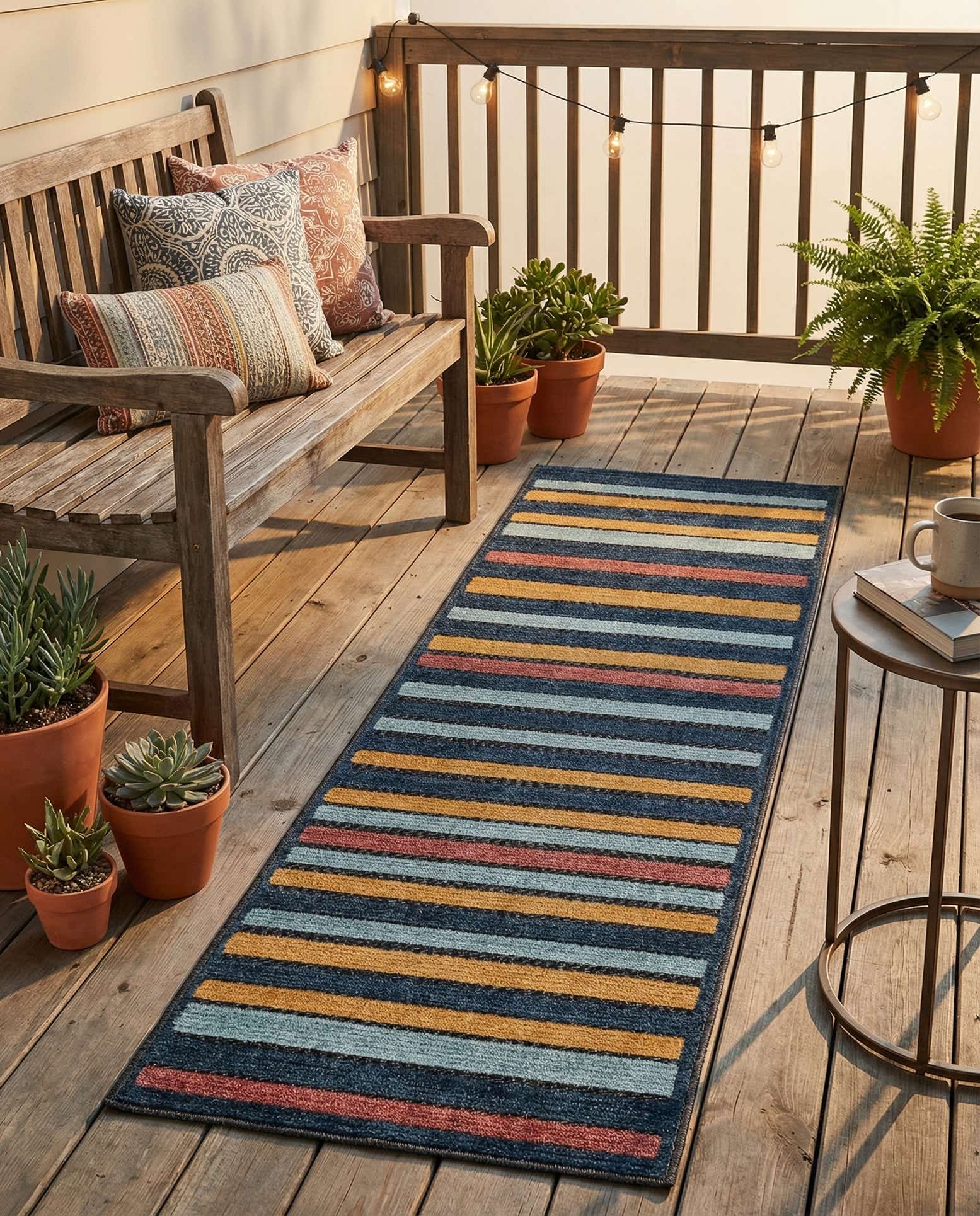 2' x 6' Easy-Clean Belize Indoor / Outdoor Runner Rug