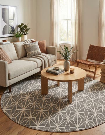 Jill Zarin 8' x 8' Uptown Fifth Avenue Round Rug