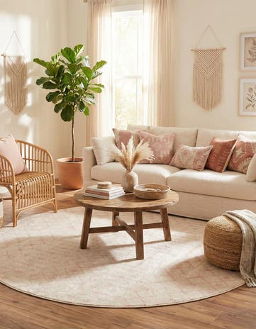 10' x 10' Moroccan Trellis Round Rug