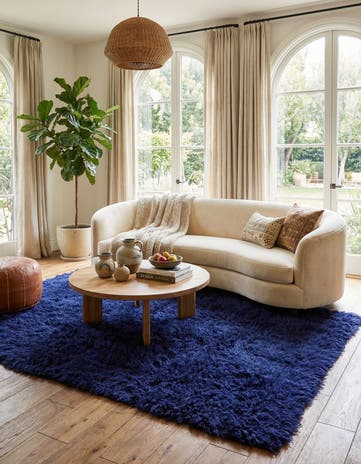 4' 6 x 7' 4 Hand Knotted Moroccan Wool Rug