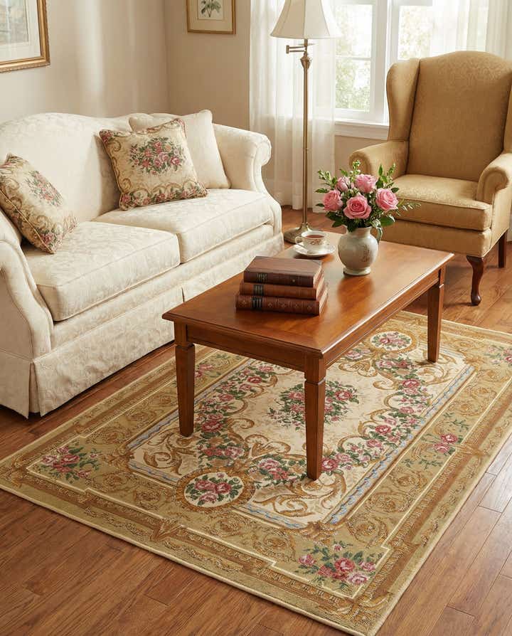 4' x 6' Easy-Clean Traditional Indoor / Outdoor Rug