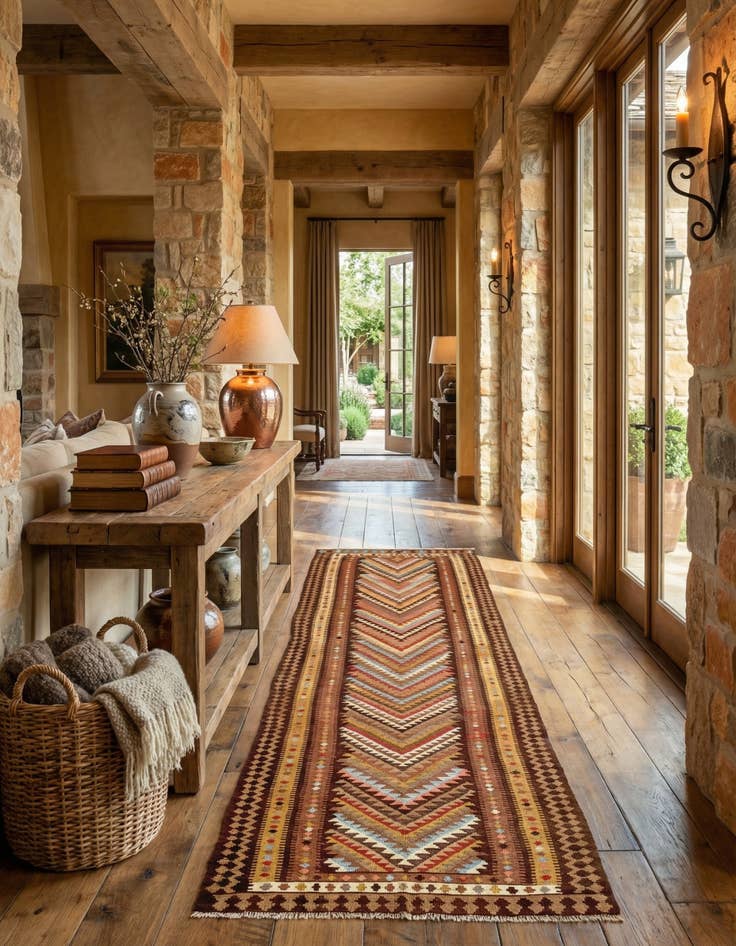 Detail image of  4' 4 x 14' 10 Kilim Runner Rug