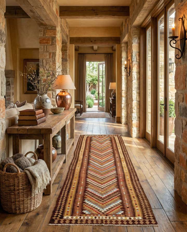 4' 4 x 14' 10 Kilim Runner Rug