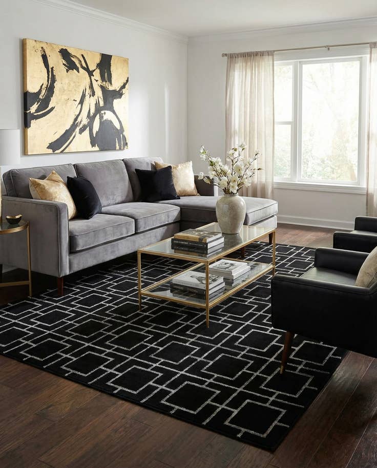Detail image of 10' x 13' Marilyn Monroe™ Glam Deco Rug
