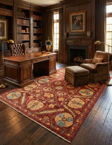 5' 8 x 7' 11 Hand Knotted Ariana Ziegler Oriental Rug