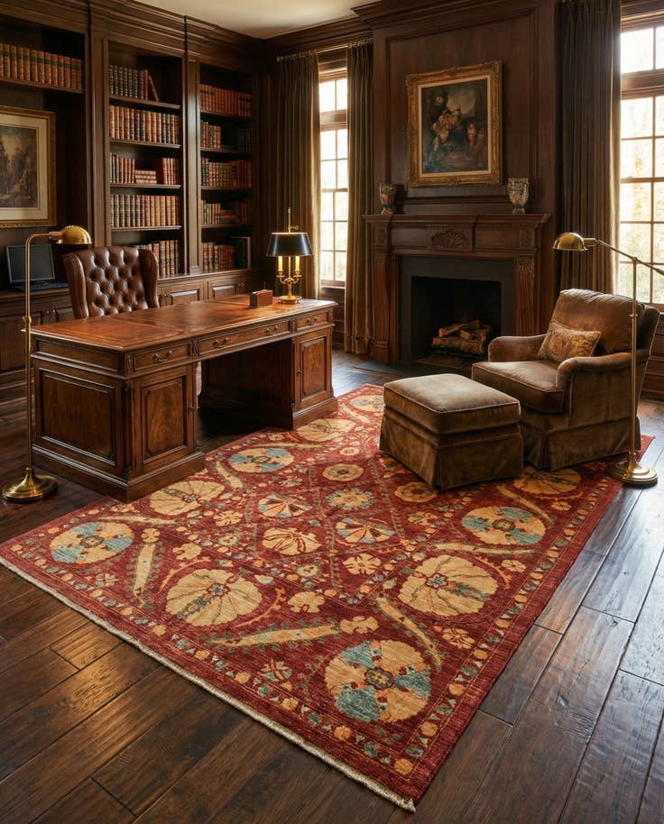 Detail image of 5' 8 x 7' 11 Hand Knotted Ariana Ziegler Oriental Rug