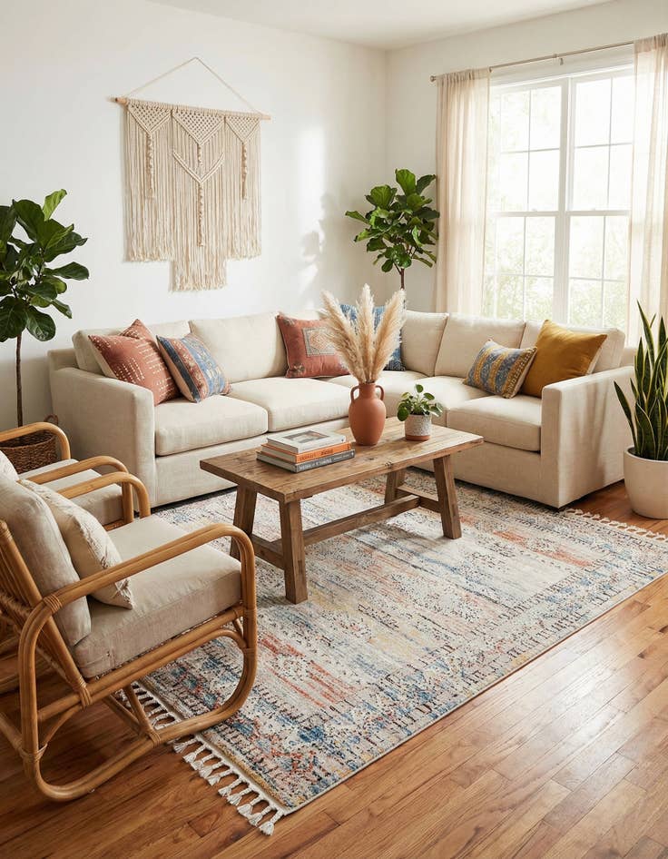 Detail image of 7' 10 x 7' 10 Aramis Square Rug