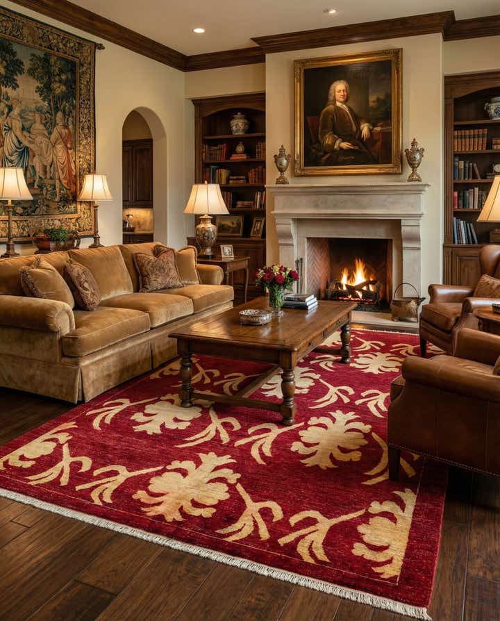 5' 4 x 8' Hand Knotted Peshawar Ziegler Rug