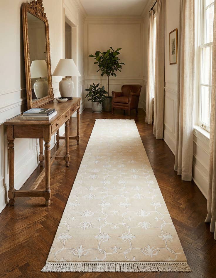 Detail image of 2' 8 x 13'  Hand Knotted Darya Wool Runner Rug