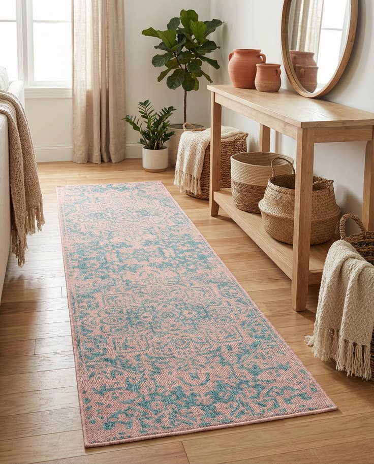Detail image of 2' x 8' Easy-Clean Jill Zarin Dubai Indoor / Outdoor Runner Rug