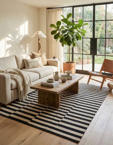 5' 9 x 7' 9 Hand Woven Kilim Modern Wool Rug