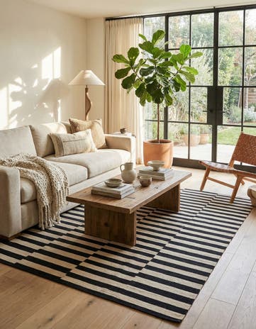 5' 9 x 7' 9 Hand Woven Kilim Modern Wool Rug