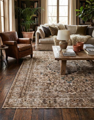 6' x 8' 10 Hand Knotted Ultra Vintage Persian Wool Rug