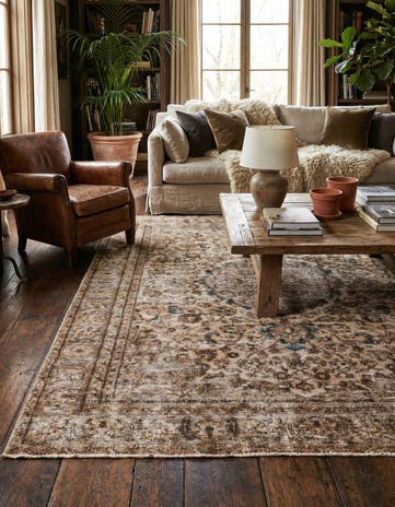 6' x 8' 10 Hand Knotted Ultra Vintage Persian Wool Rug