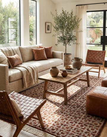 5' 8 x 8' 4 Hand Knotted Moroccan Wool Rug