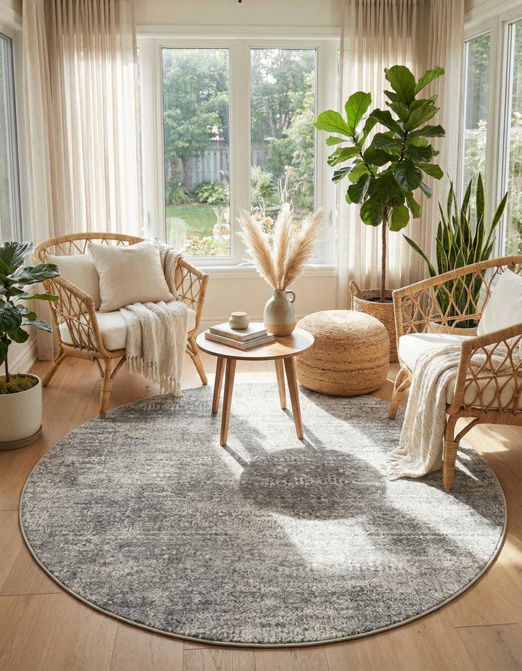 Detail image of 6' x 6' Finsbury Round Rug