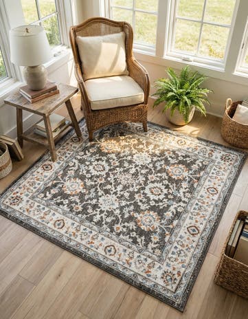 5' 3 x 5' 3 Charlotte Square Rug