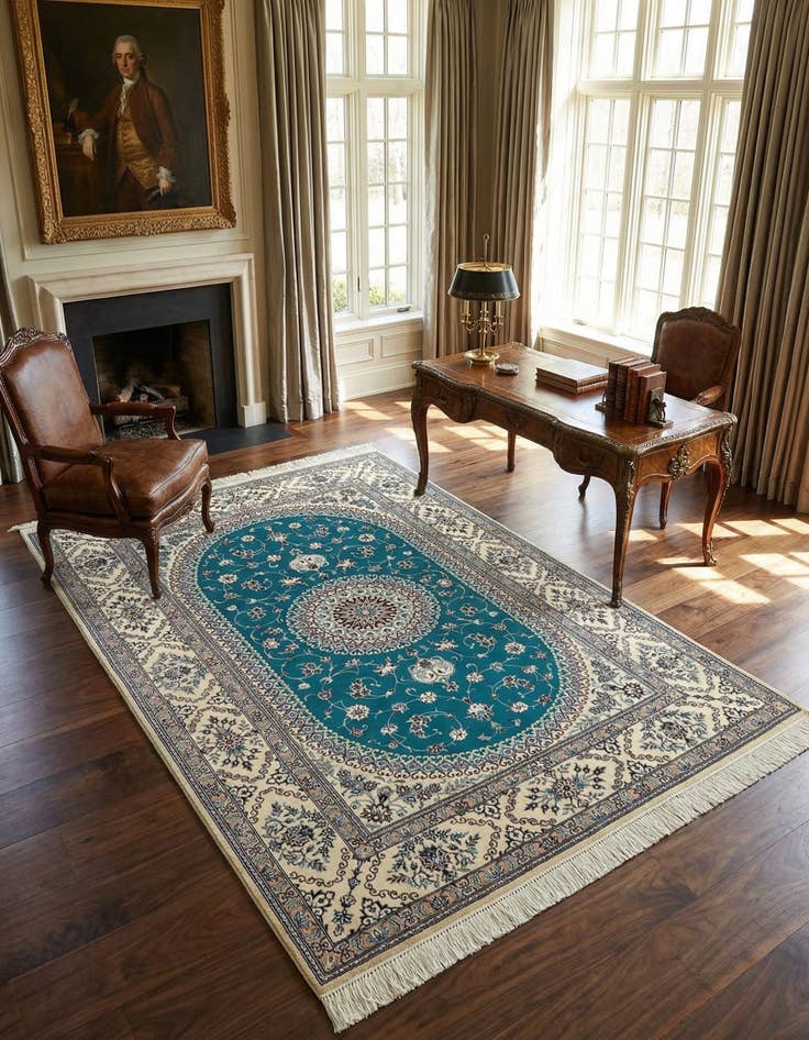 Detail image of 4' 3 x 6' 1 Nain Rug