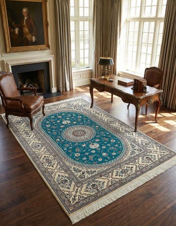 4' 3 x 6' 1 Nain Rug