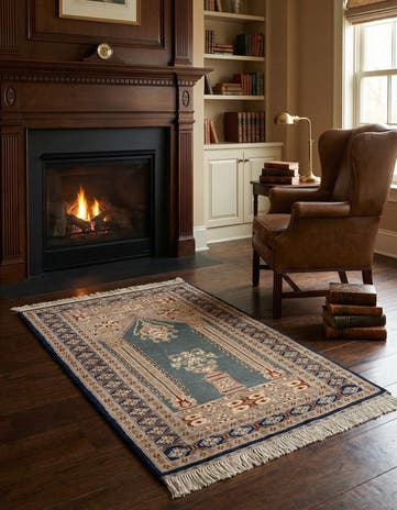 2' 9 x 4' 1 Hand Knotted Bokhara Wool Rug