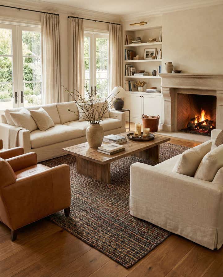 6' 5 x 9' 9 Hand Knotted Darya Wool Rug