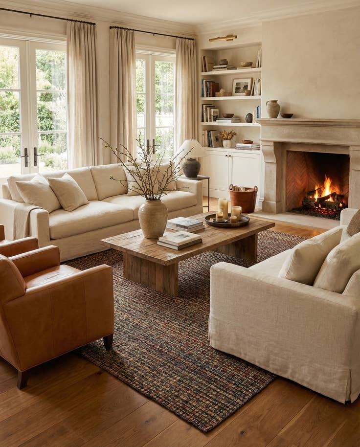 Detail image of 6' 5 x 9' 9 Hand Knotted Darya Wool Rug