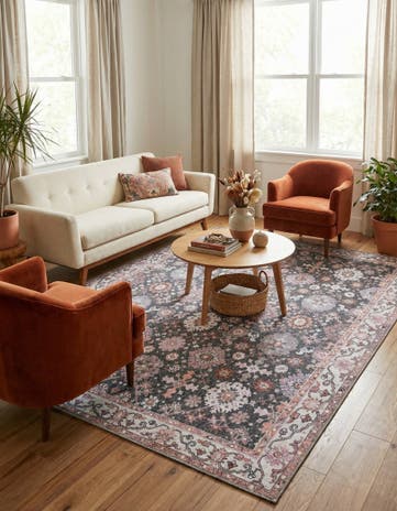 7' 10 x 10' Washable Timeless Rug