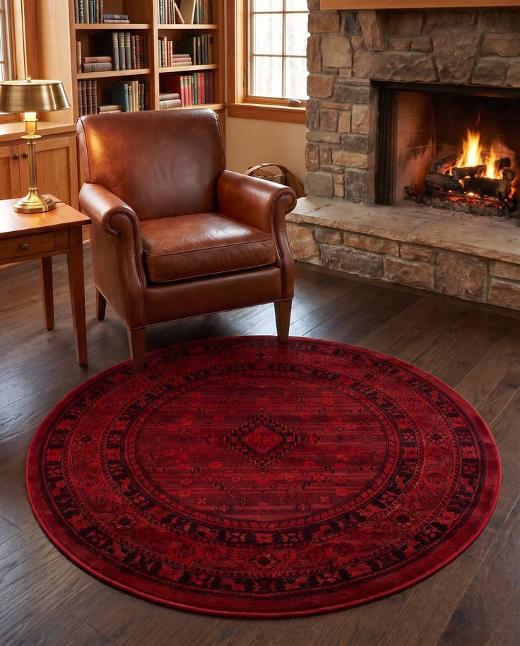 Detail image of 4' 1 x 4' 1 Bokhara Round Rug