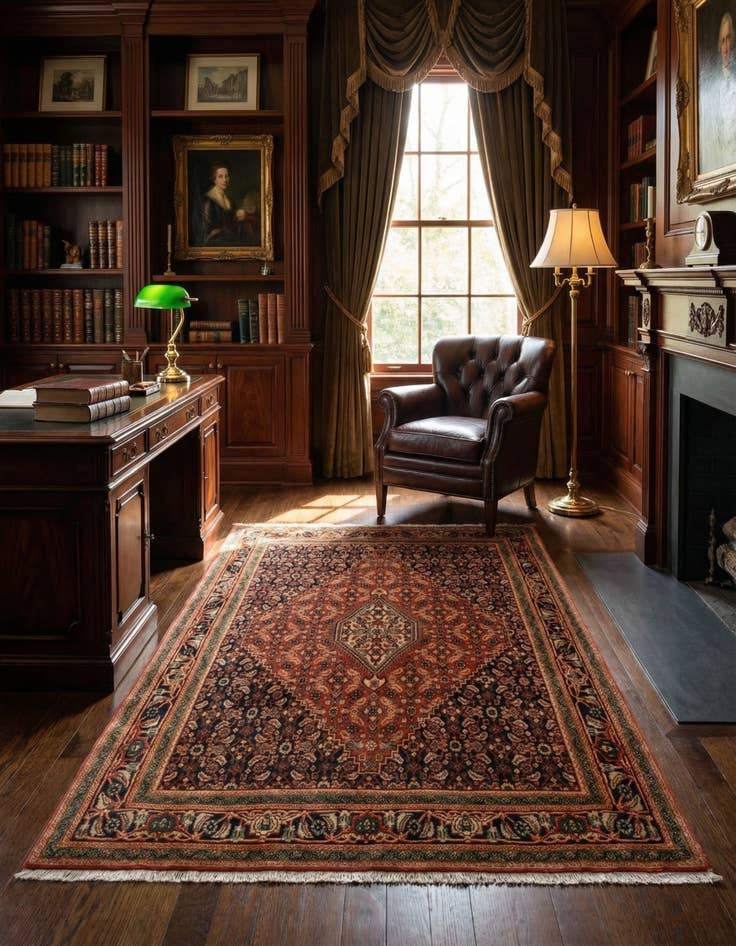 Detail image of 3' 8 x 5' 3 Bidjar Wool Rug