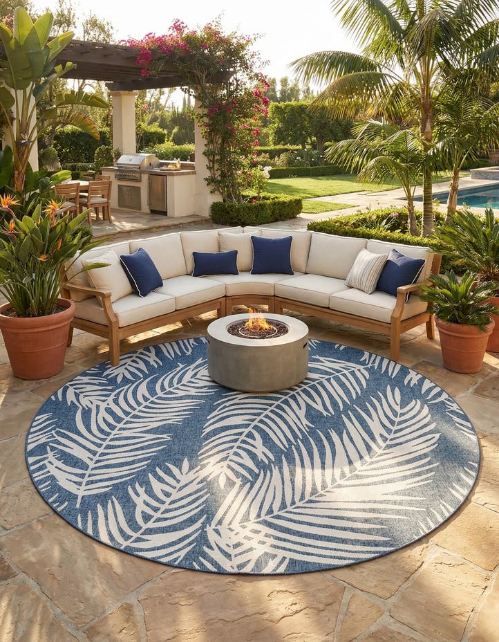 12' x 12' Easy-Clean Botanical Indoor / Outd...