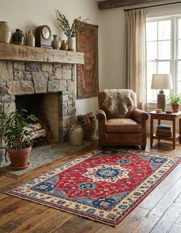 3' 4 x 5' 4 Hand Knotted Kazak Rug