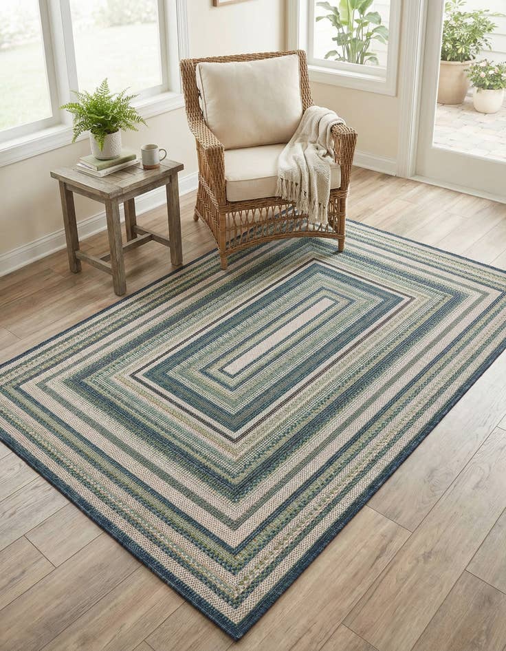 Detail image of 4' x 6' Easy-Clean Baja Indoor / Outdoor Rug