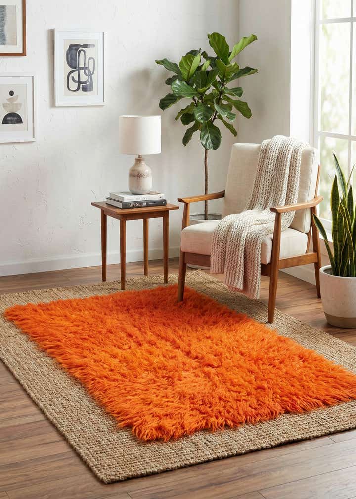 2' 5 x 4' 7 Hand Knotted Moroccan Wool Rug