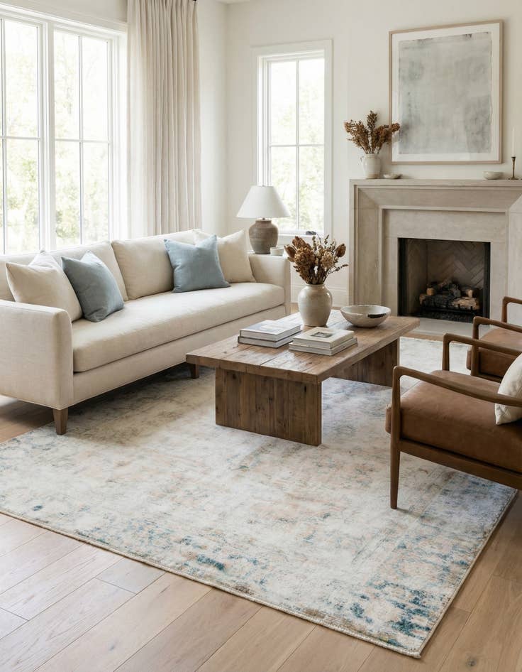 Detail image of  6' x 10'  Hand Knotted Ultra Vintage Persian Wool Rug