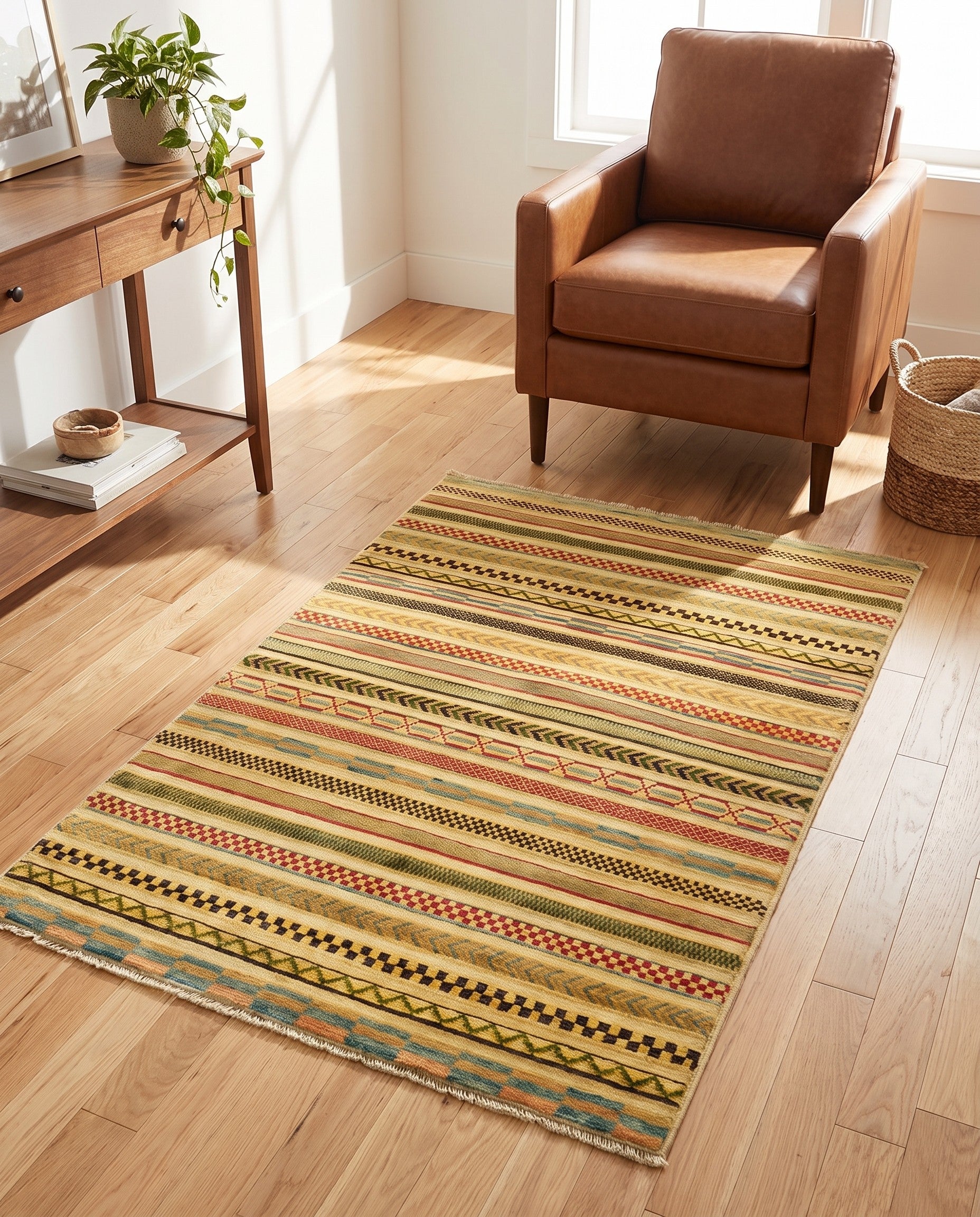 3' 2 x 5' Hand Knotted Modern Ziegler Rug