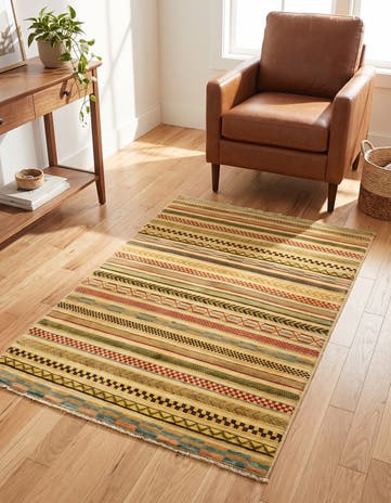 3' 2 x 5' Hand Knotted Modern Ziegler Rug