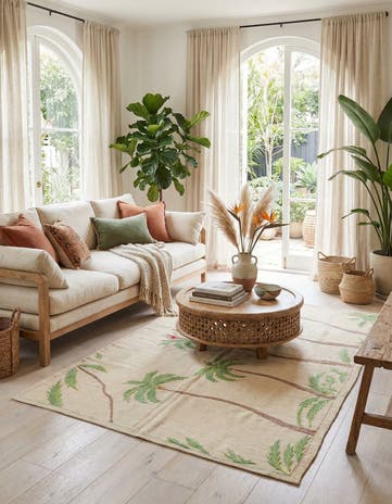 5' x 6' 6 Hand Woven Kilim Suzani Wool Rug