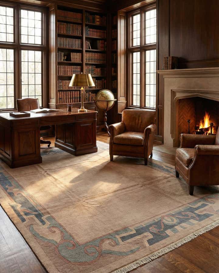 8' 3 x 11' 6 Hand Knotted Nepal Wool Rug