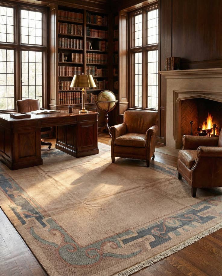 Detail image of 8' 3 x 11' 6 Hand Knotted Nepal Wool Rug