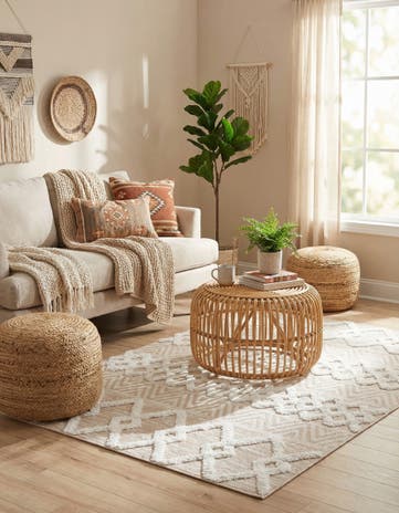 Beige Sabrina Soto Casa Valencia Rug