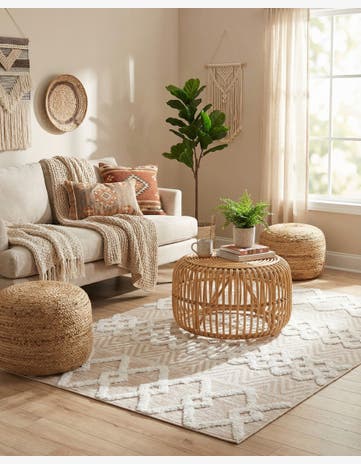 Beige Sabrina Soto Casa Valencia Rug