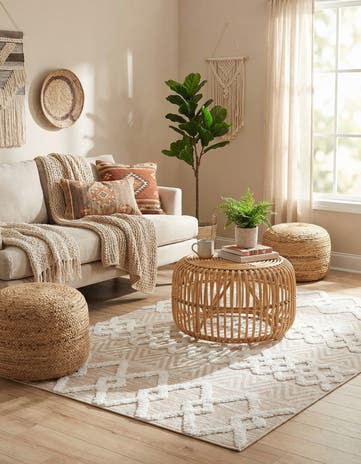 Beige Sabrina Soto Casa Valencia Rug