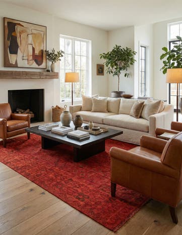 7' x 9' 6 Hand Woven Kilim Modern Wool Rug