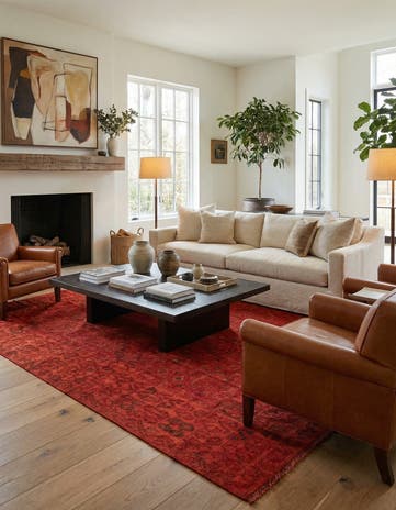 7' x 9' 6 Hand Woven Kilim Modern Wool Rug