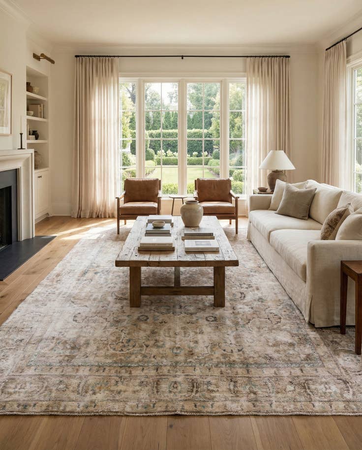 Detail image of 8' 3 x 12' Hand Knotted Ultra Vintage Persian Wool Rug